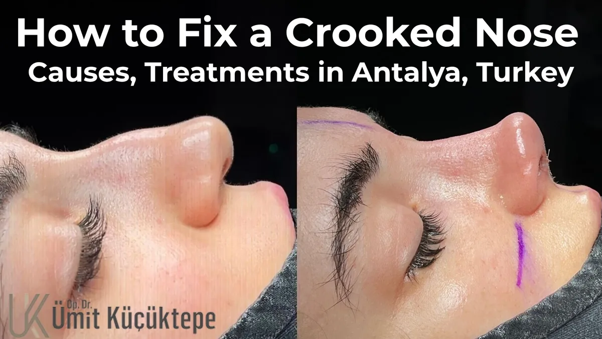 How to fix a crooked nose - crooked nose rhinoplasty in Antalya, Turkey